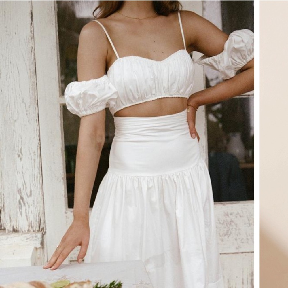 Shona Joy High Waisted Midi Skirt